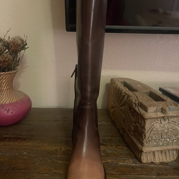 Santoni Dark Brown/Light Tan Boots   Size 8 - Picture 10 of 14